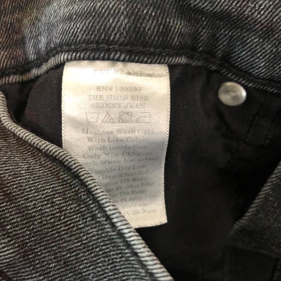 EVERLANE Jeans Size 28 The High Rise Ankle Button Fly Western - Picture 9 of 12